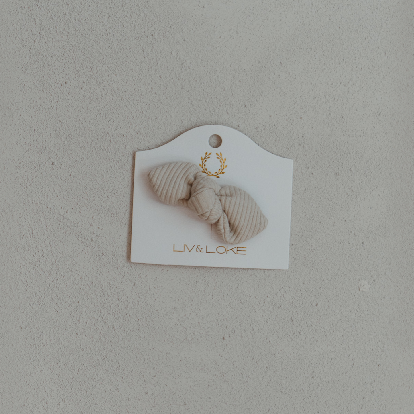 Beige Knot Twist Hair Clip