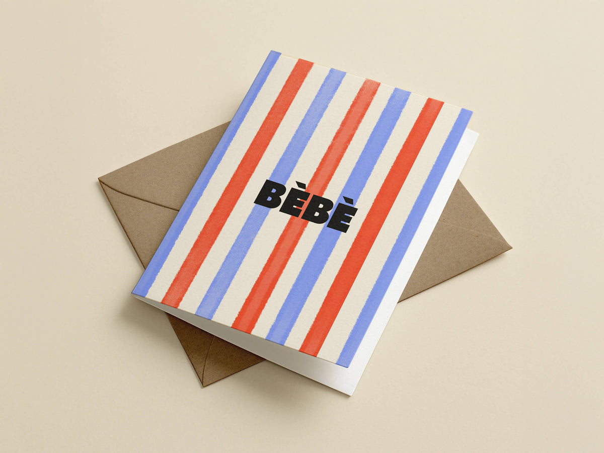 Bébé Striped Card