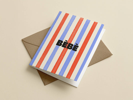 Bébé Striped Card