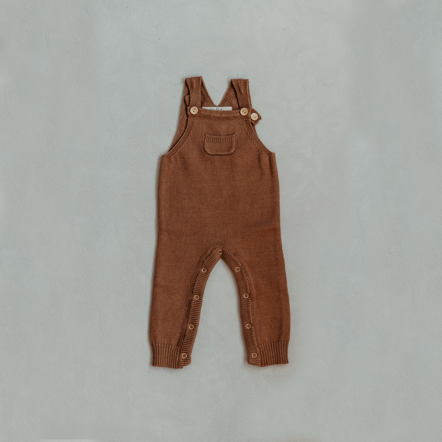 Caramel Knit Dungarees