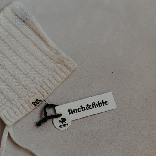 Milk Wool Knitted Bonnet