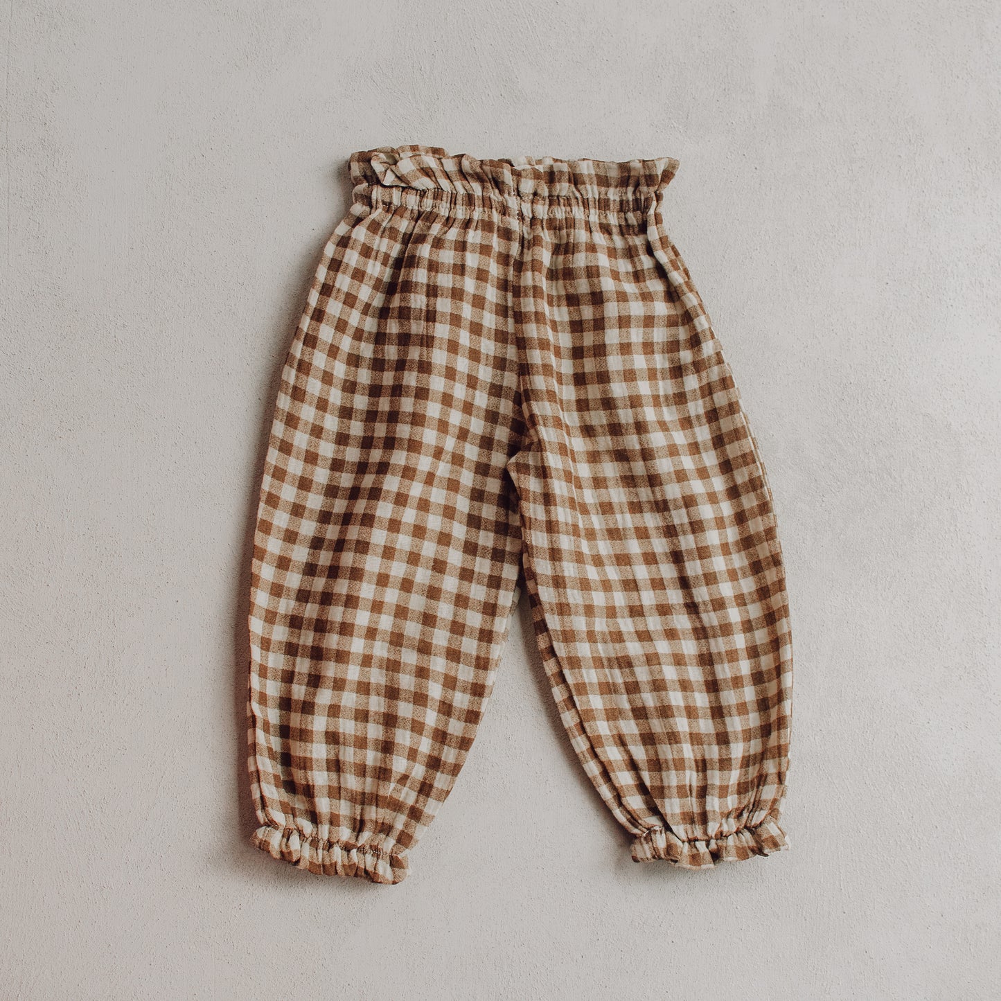 Breeze Cotton Trousers - Soft Check