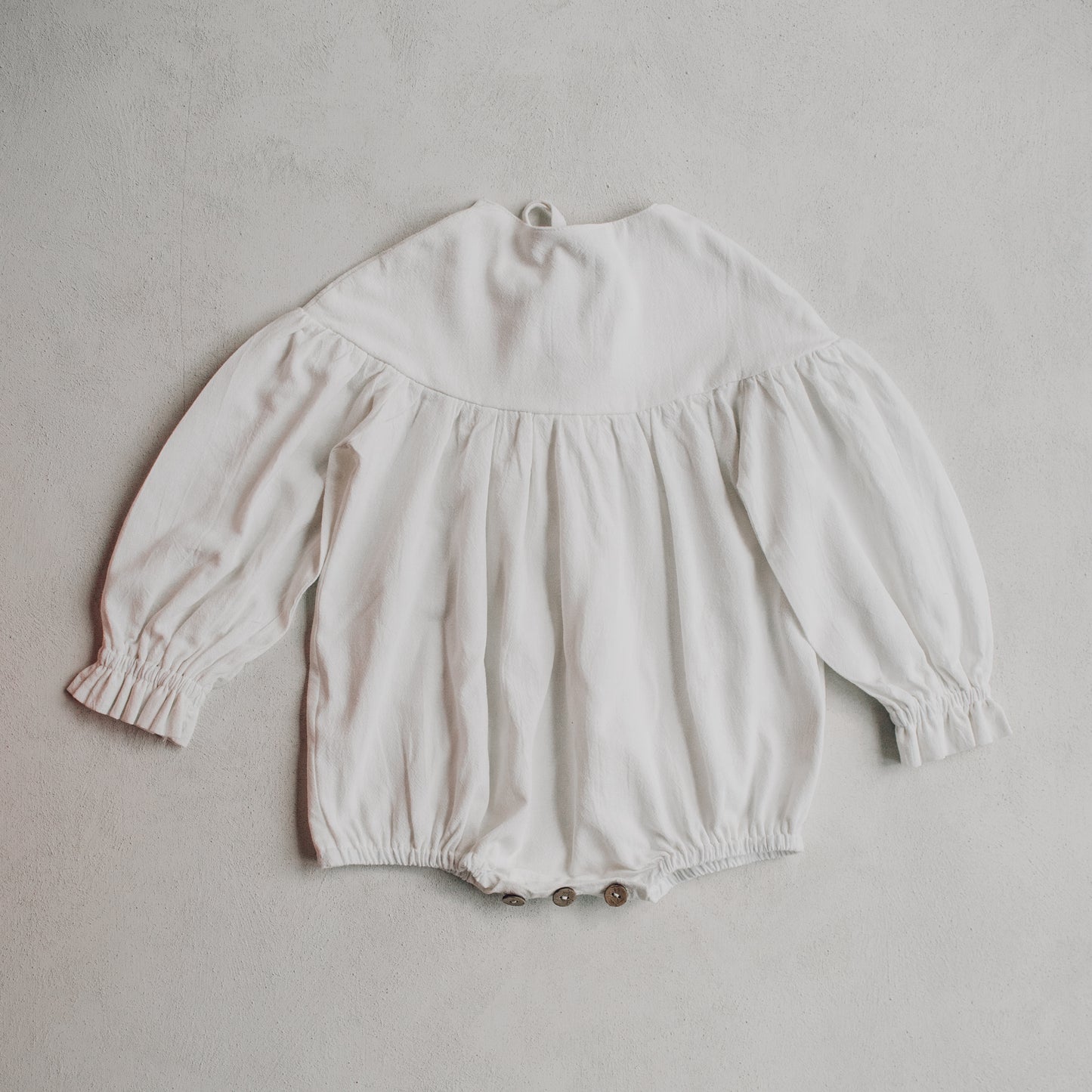 Juniper Bow Romper - Snow