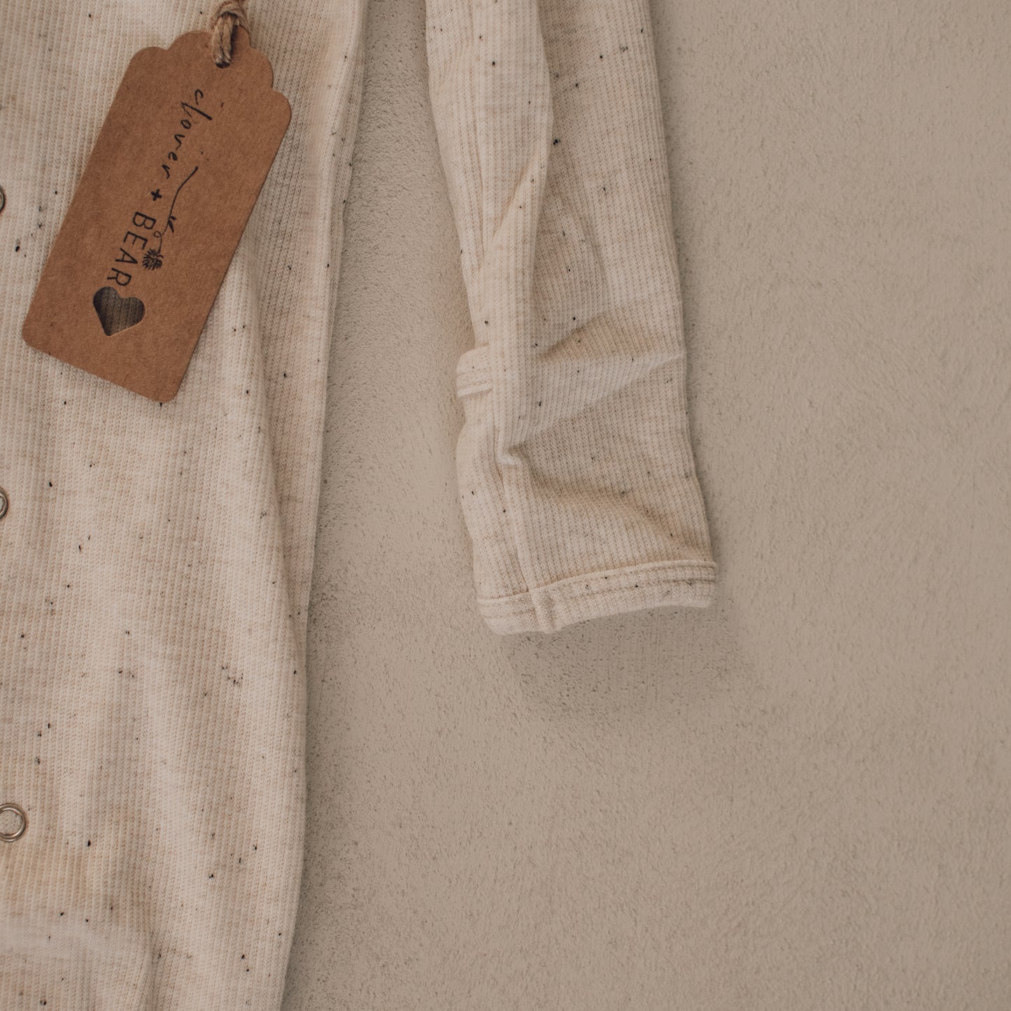 Footed Onesie - Milk Sprinkle