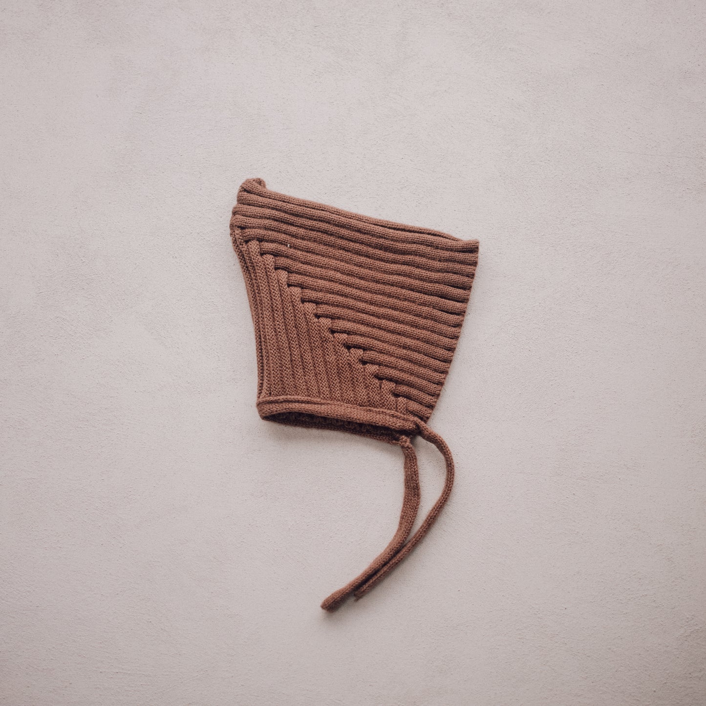 Ribbed Knit Pixie Bonnet