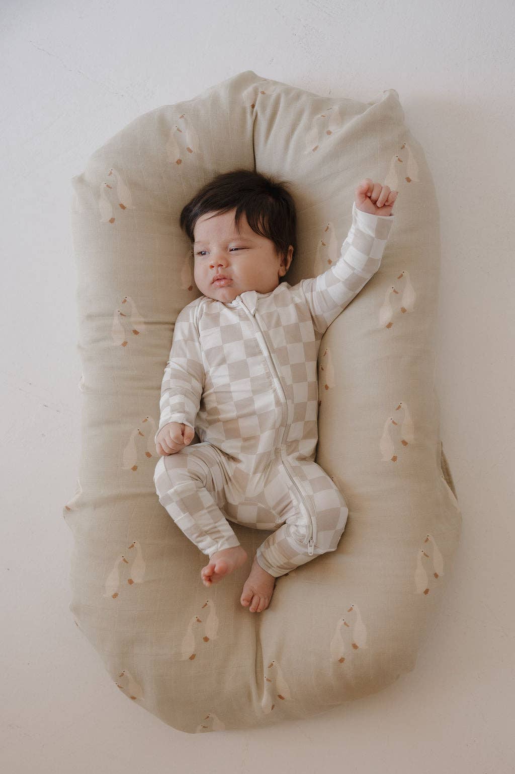 Bamboo Zip Pajamas - Checkerboard