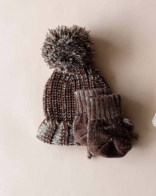 Chunky Cotton Bootie - Chocolate