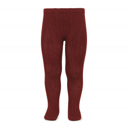 Basic Rib Tights BURGUNDY