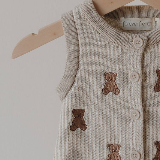 Knit Romper - Teddy