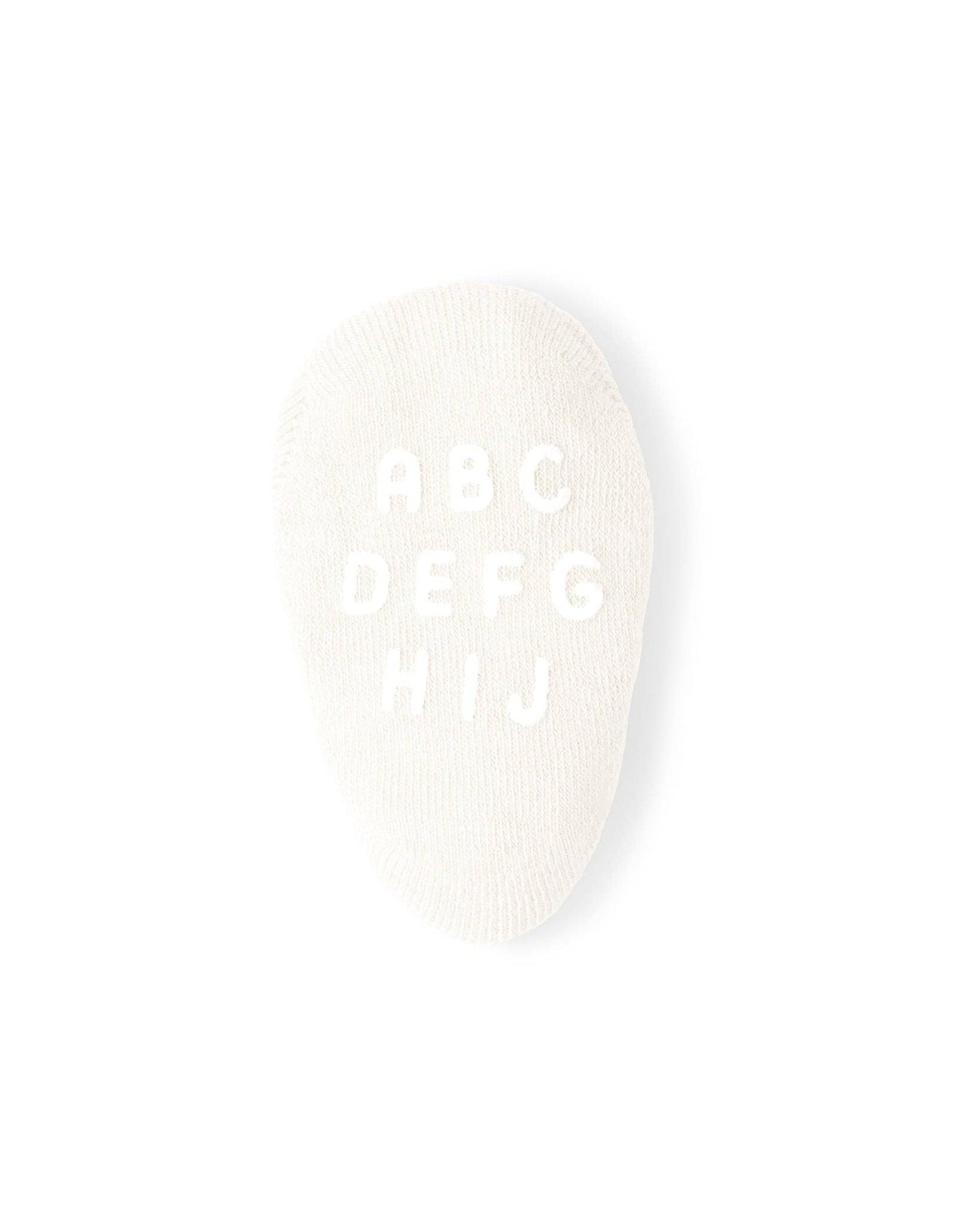 Alphabet Baby Sock - Ivory