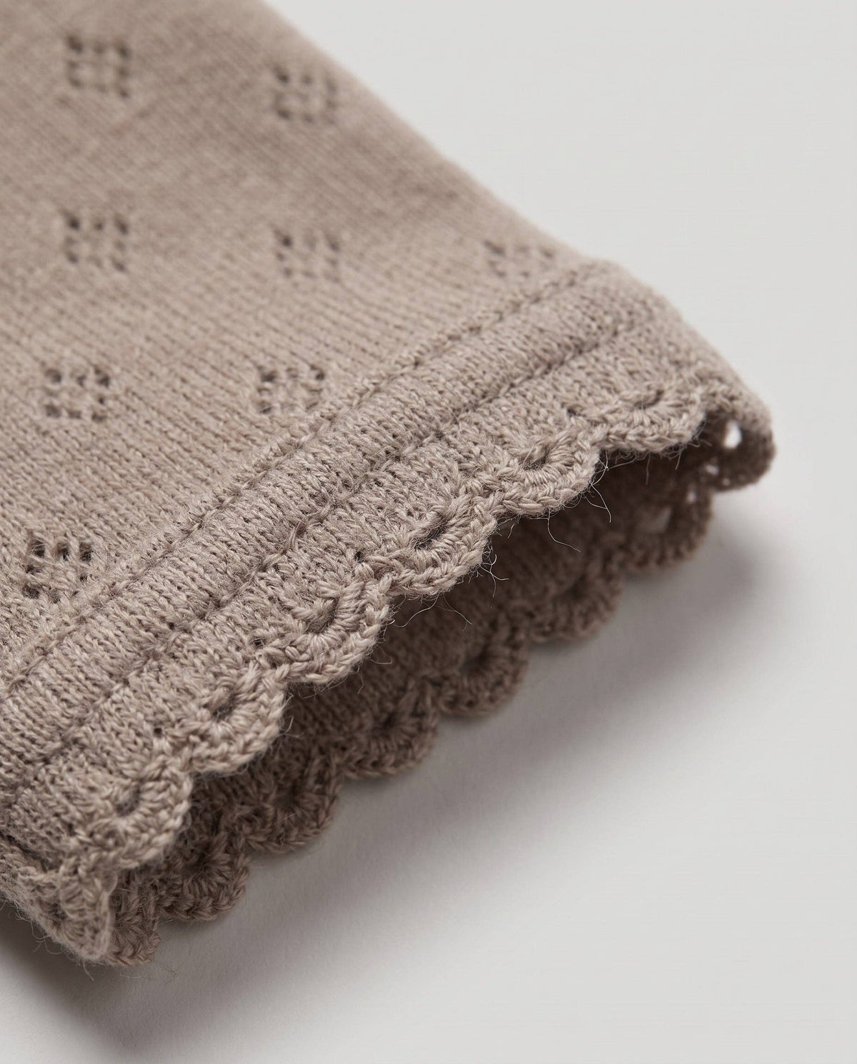 Pointelle Wool Romper - Funghi