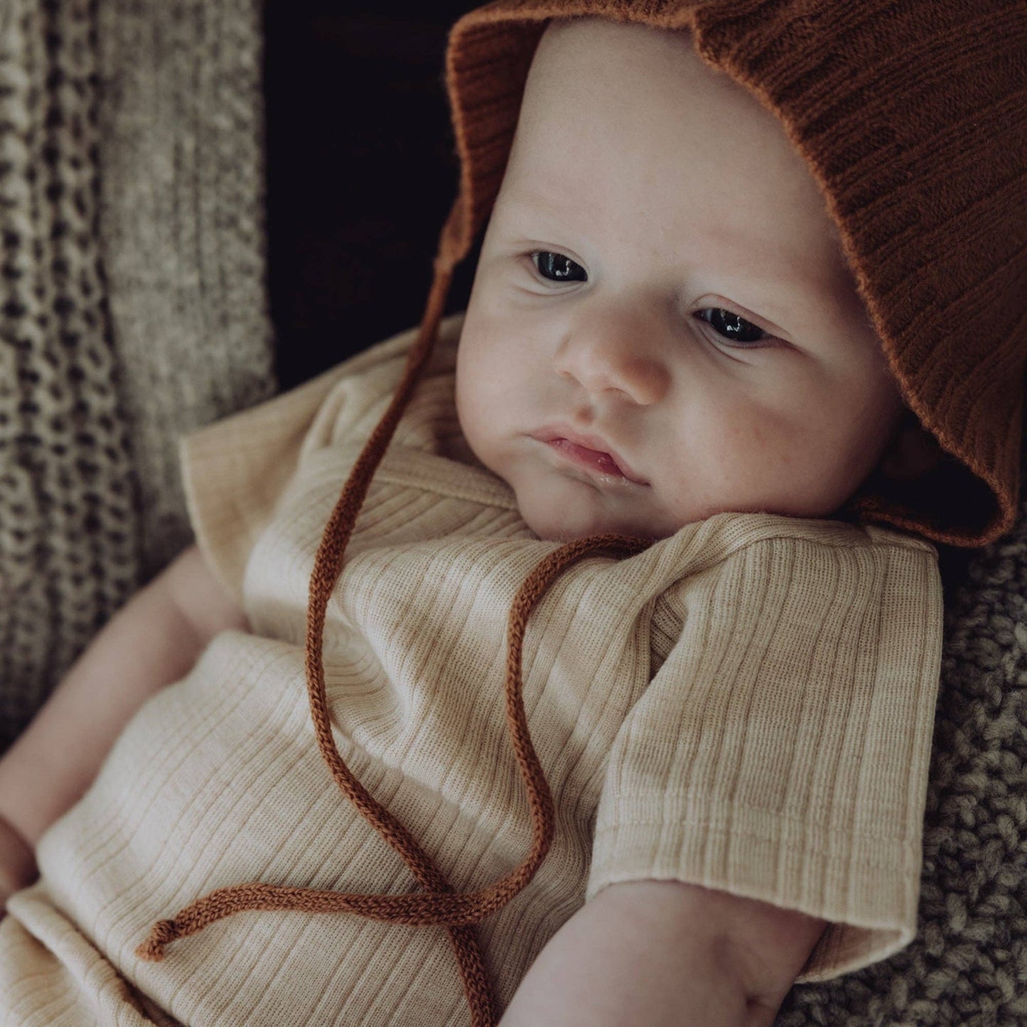 Wool Rib Bodysuit - Oat