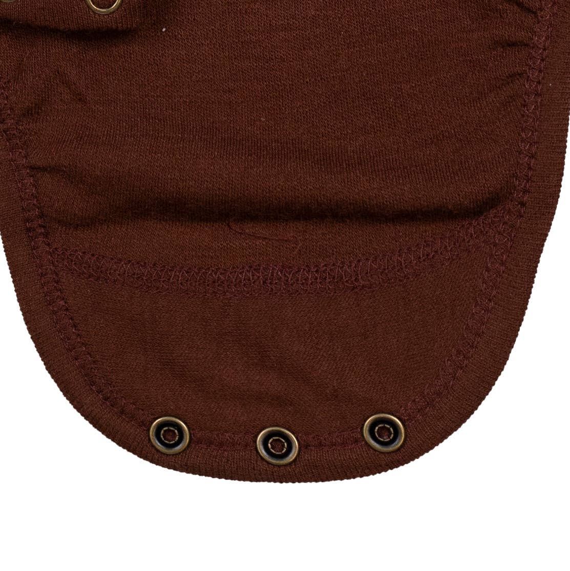 Crossover Bodysuit - Chocolate Fondant