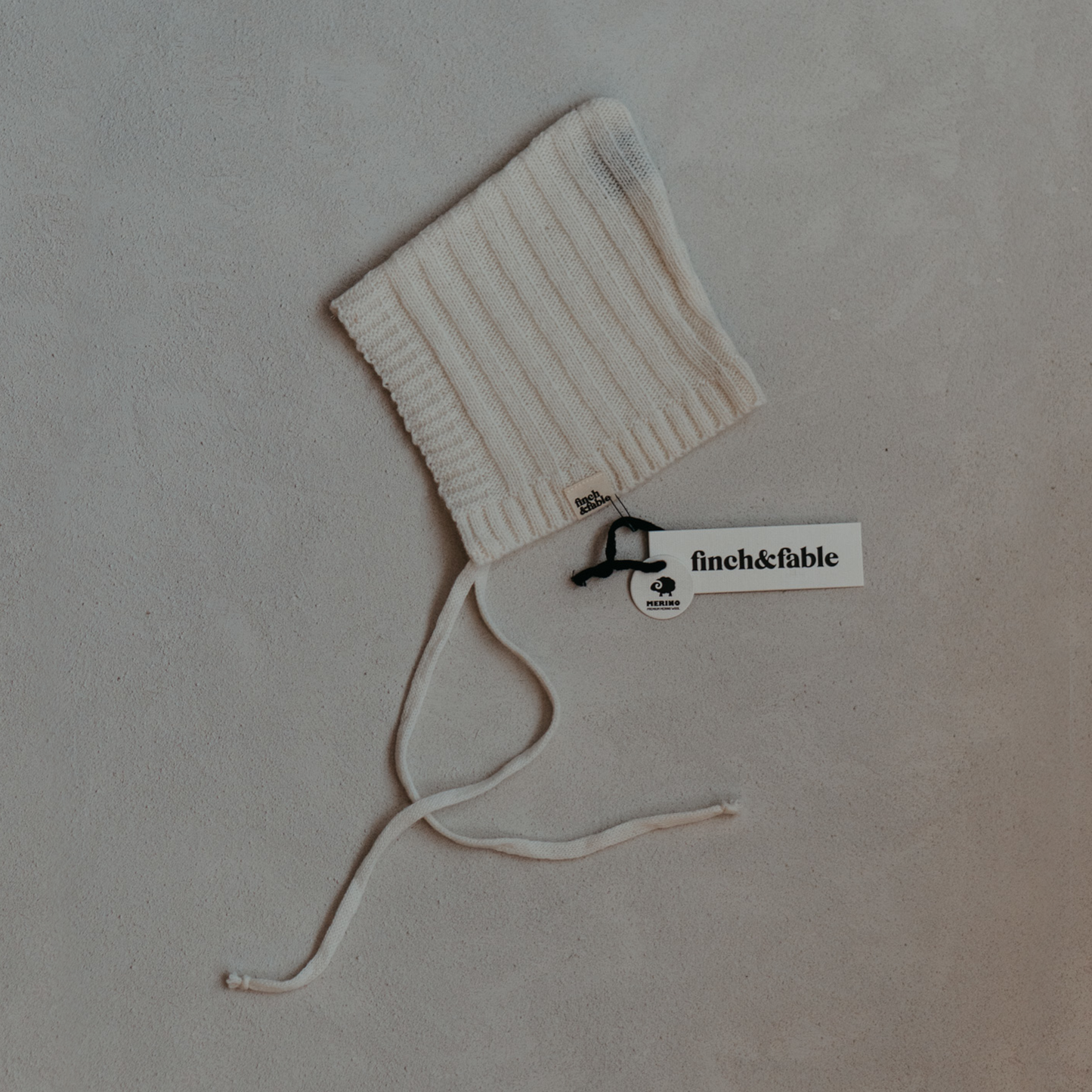 Milk Wool Knitted Bonnet