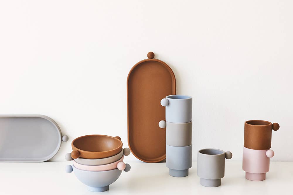 Inka Cups - Blue & Clay
