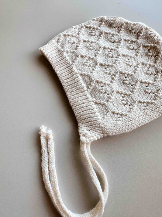 Mila Pointelle Bonnet - Snow