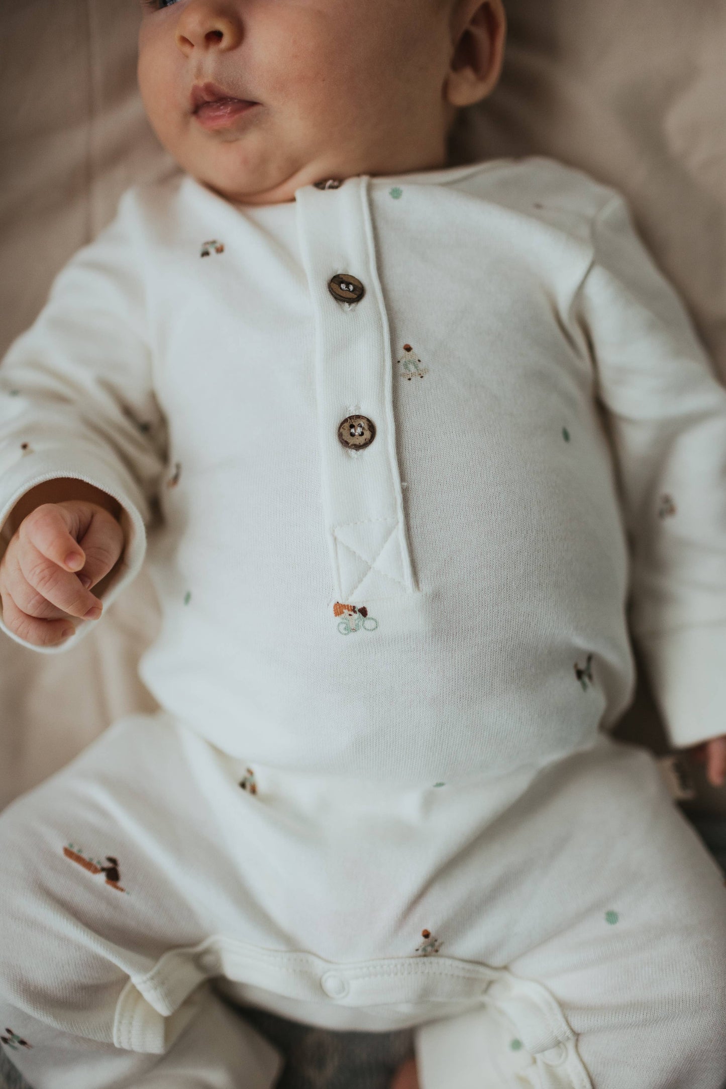 Organic Cotton Footless Romper