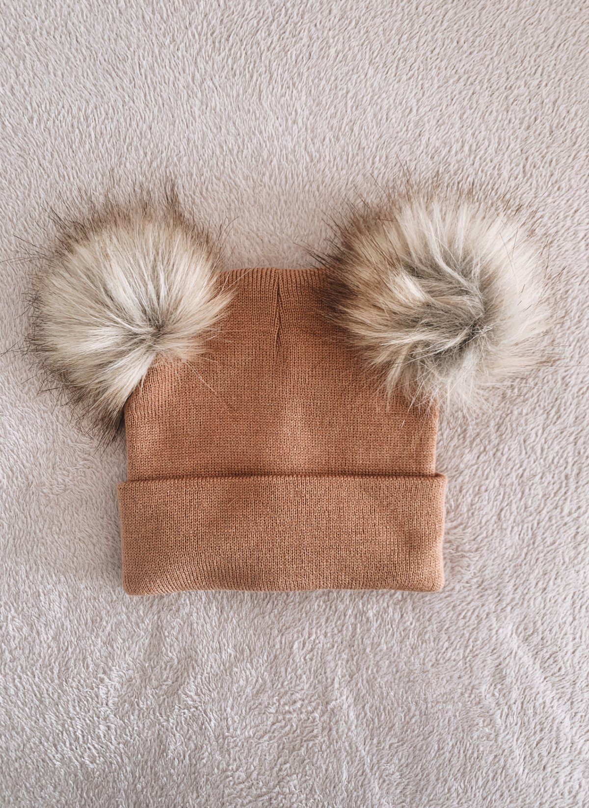 Double Pom Pom Beanie Hat