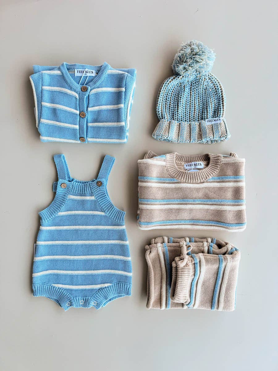 Raised Stripe Knit Set