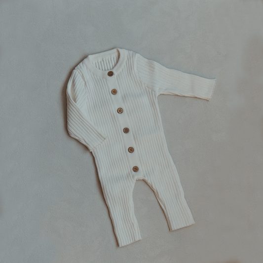 Fog Ribbed Romper