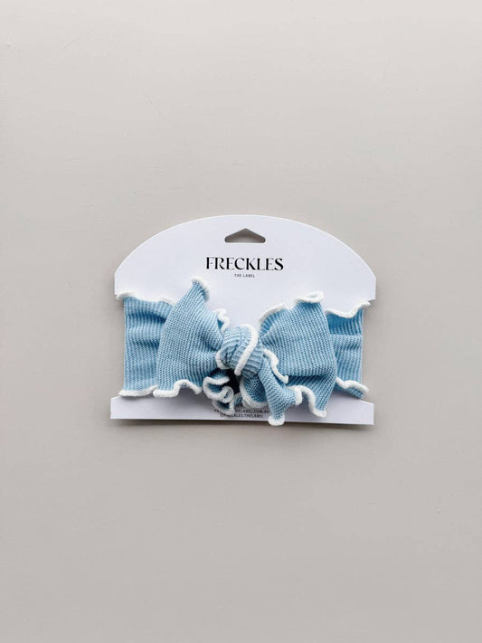 Knit Frill Baby Headband - Arctic/Snow