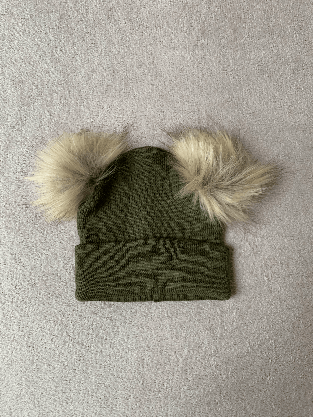 Double Pom Pom Beanie Hat