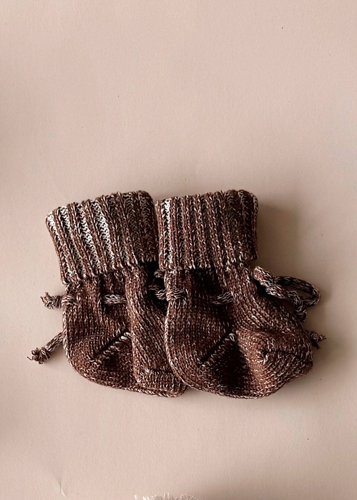 Chunky Cotton Bootie - Chocolate