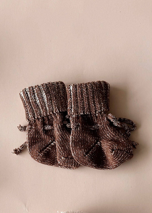 Chunky Cotton Bootie - Chocolate
