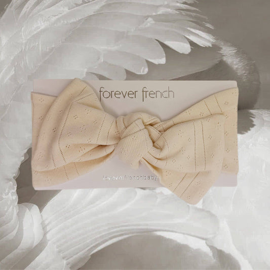 Pointelle Headband - Swan