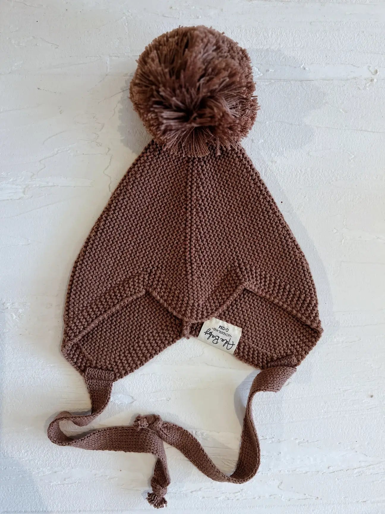 Knit PomPom Baby Hat