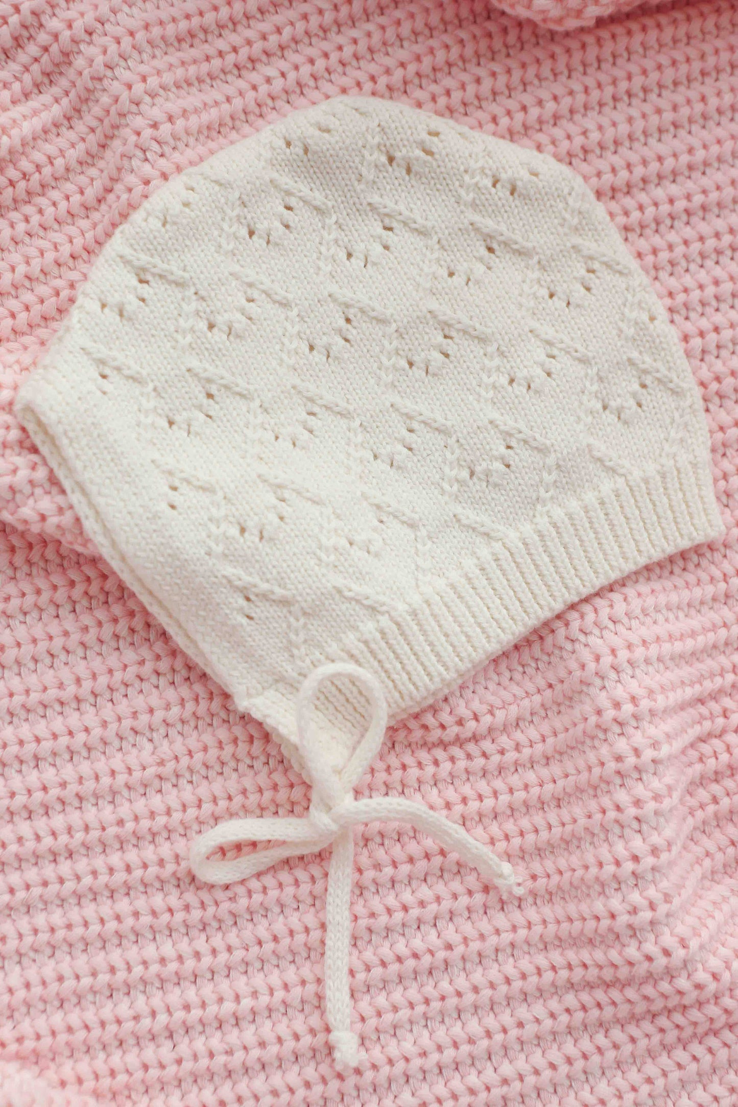 Mila Pointelle Bonnet - Snow