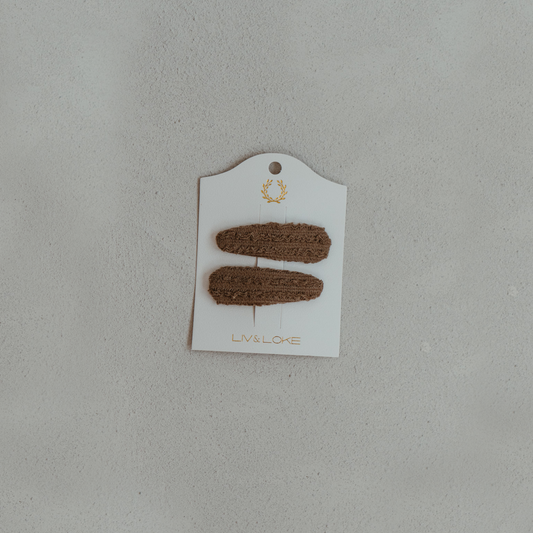 Mocha 2pk Hair Clips