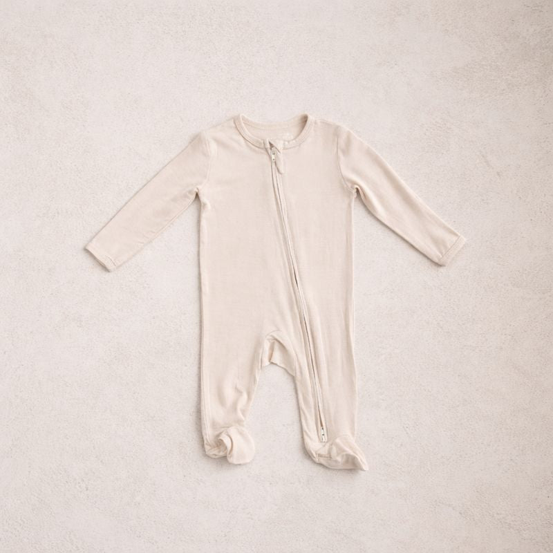 Bamboo Onesie - Oat Beige