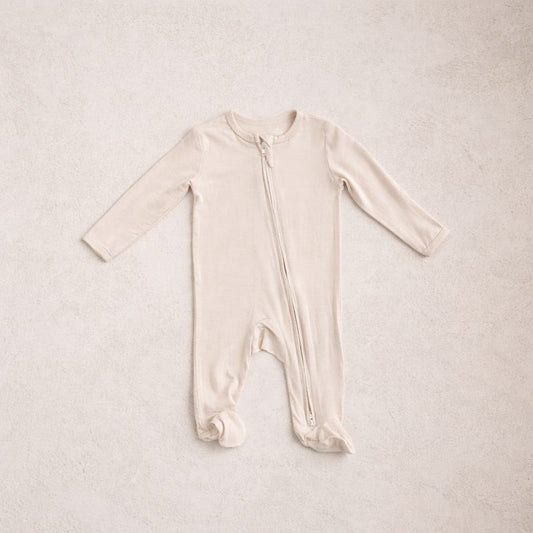 Bamboo Onesie - Oat Beige