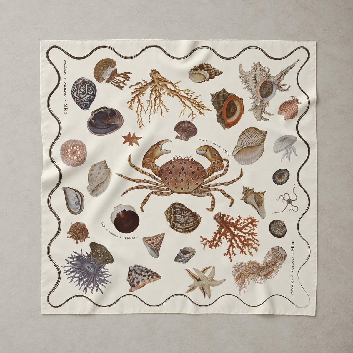 Mico x Raine + Roam - Sealife Scarf