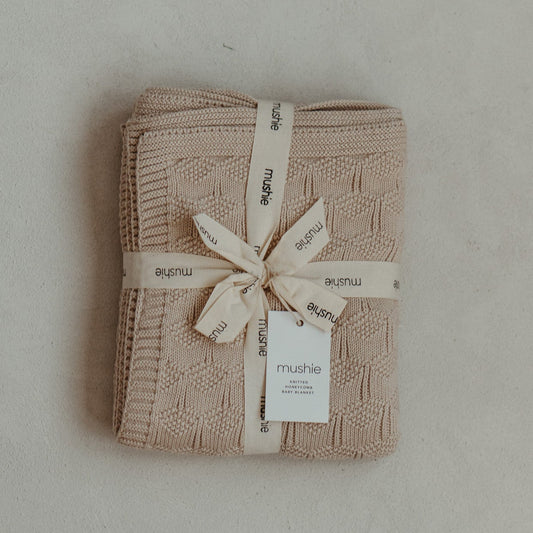 Beige Honeycomb Blanket
