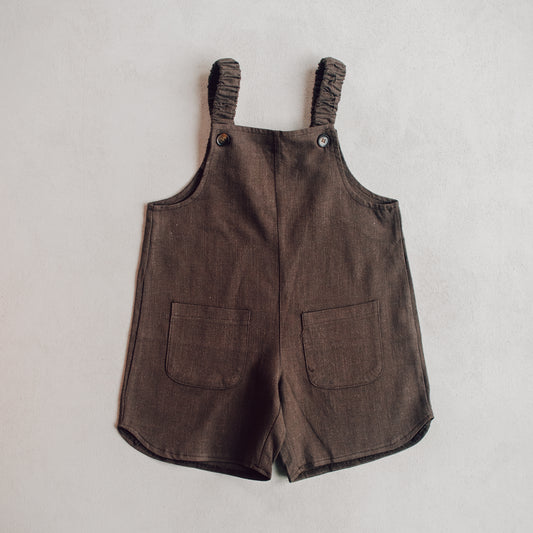 Acorn Pocket Playsuit - Cocoa