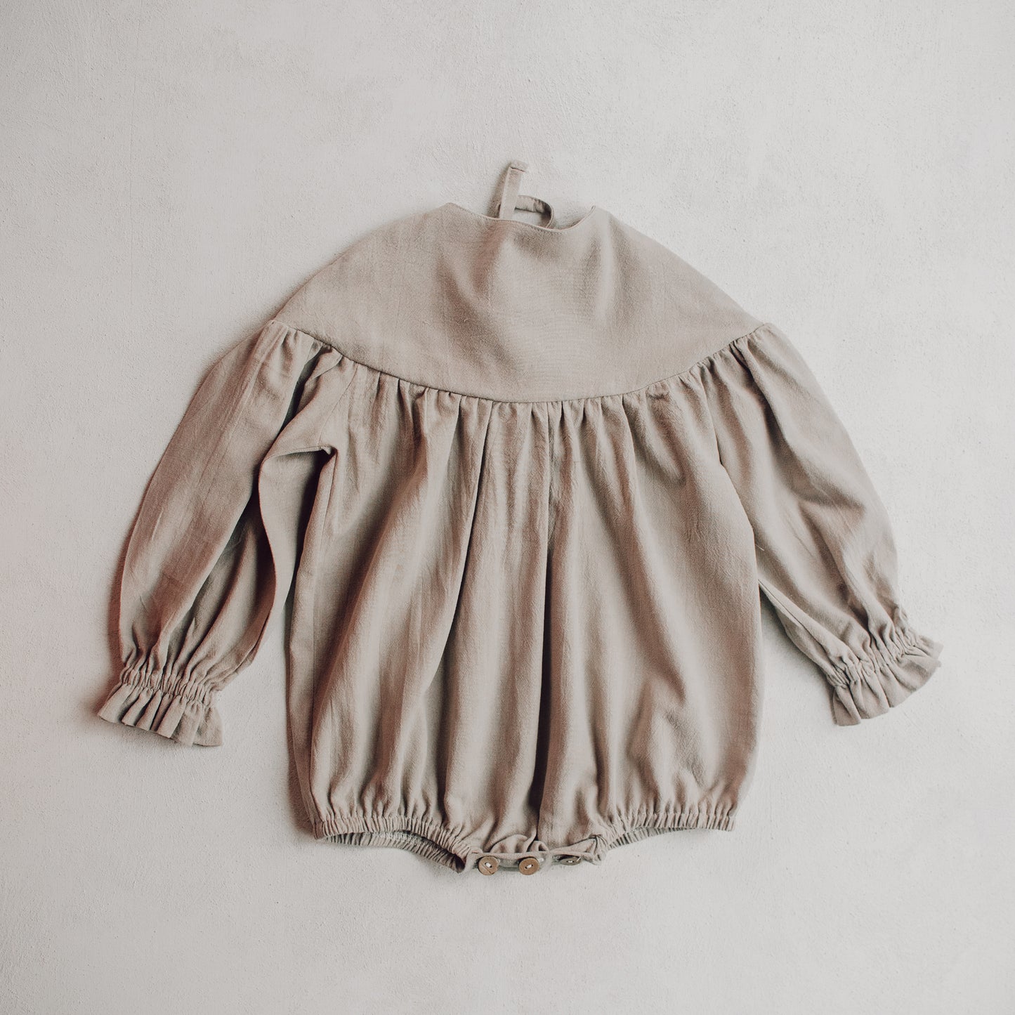 Juniper Bow Romper - Mushroom