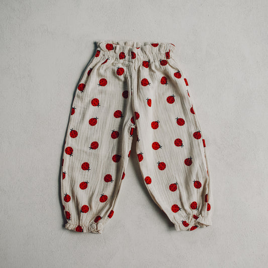 Breeze Cotton Trousers - Ladybug