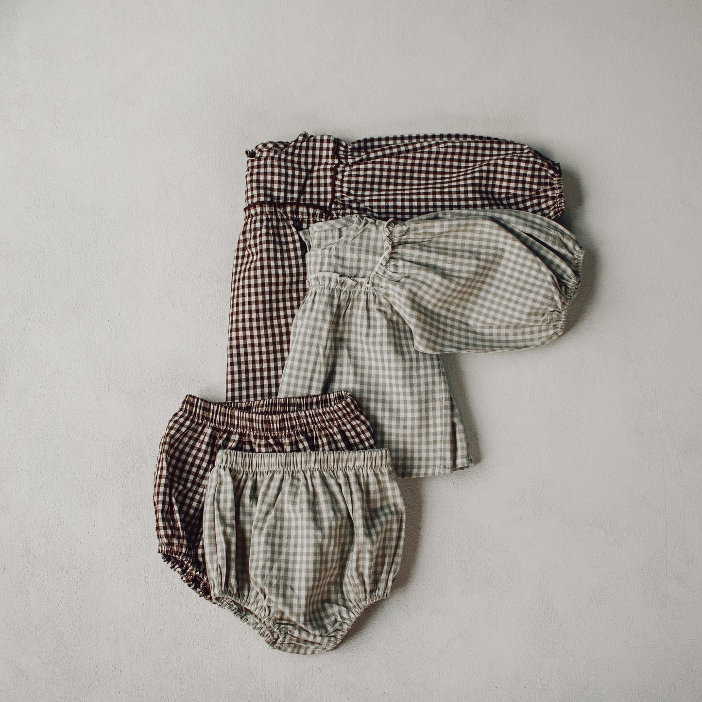 Cedar Check Set - Stone