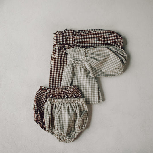 Cedar Check Set - Mocha