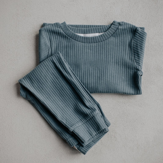 Ribbed Teal Set