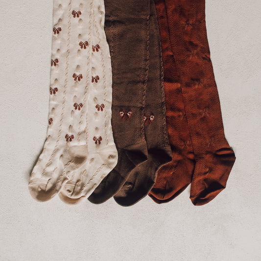 Cherry Bow Tights