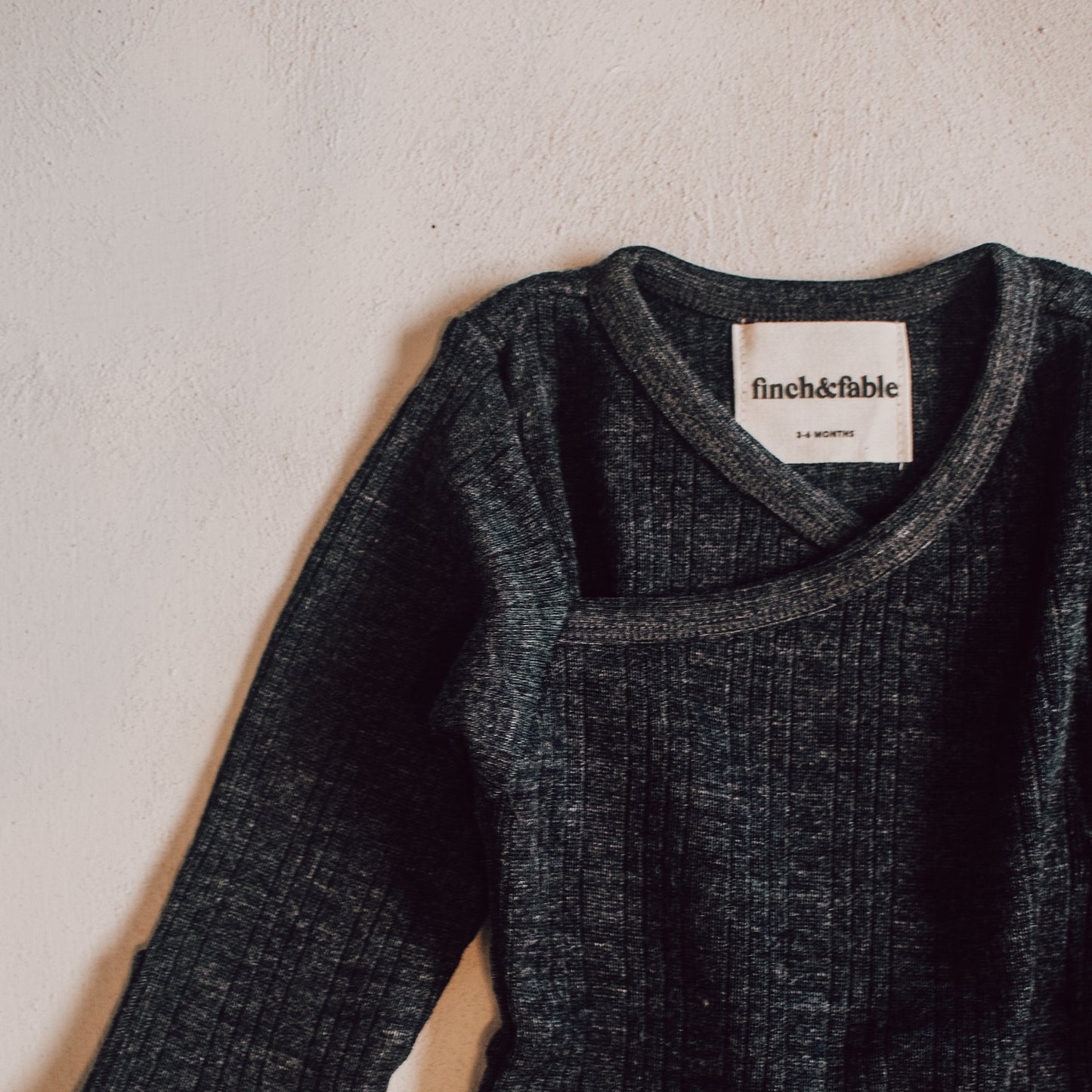 Wool Rib Bodysuit - Storm