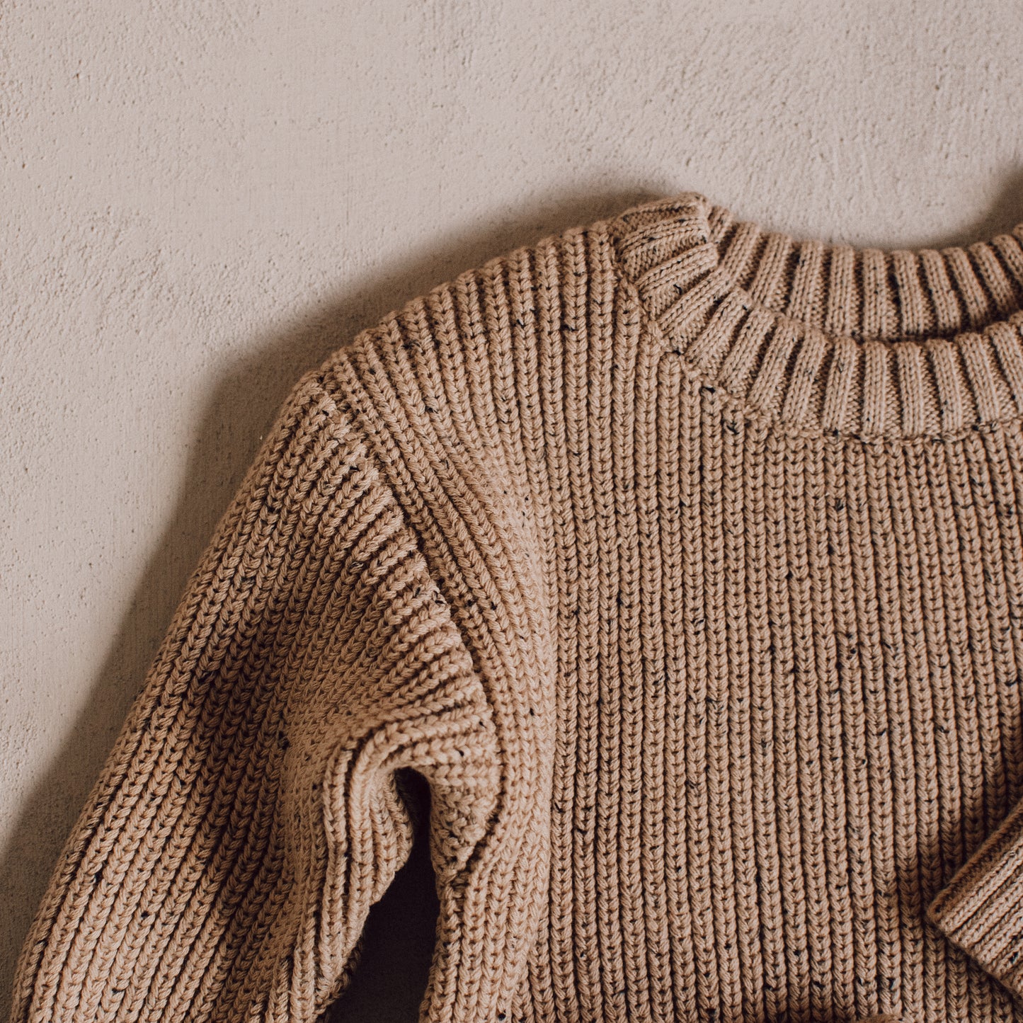 Toast Flecked Knit Set