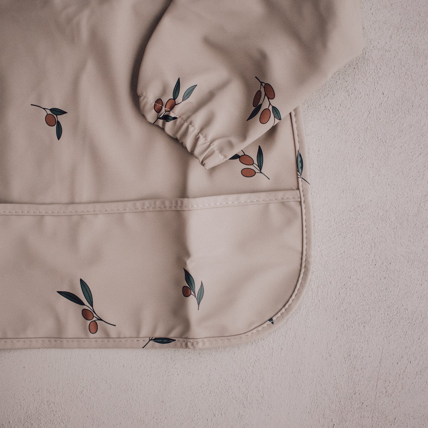 Olive Waterproof Weaning Bib