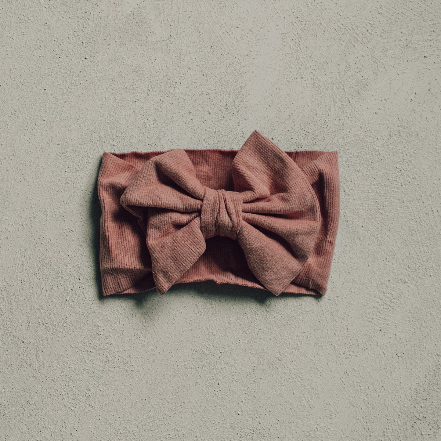 Soft Ribbed Wide Bow Headband