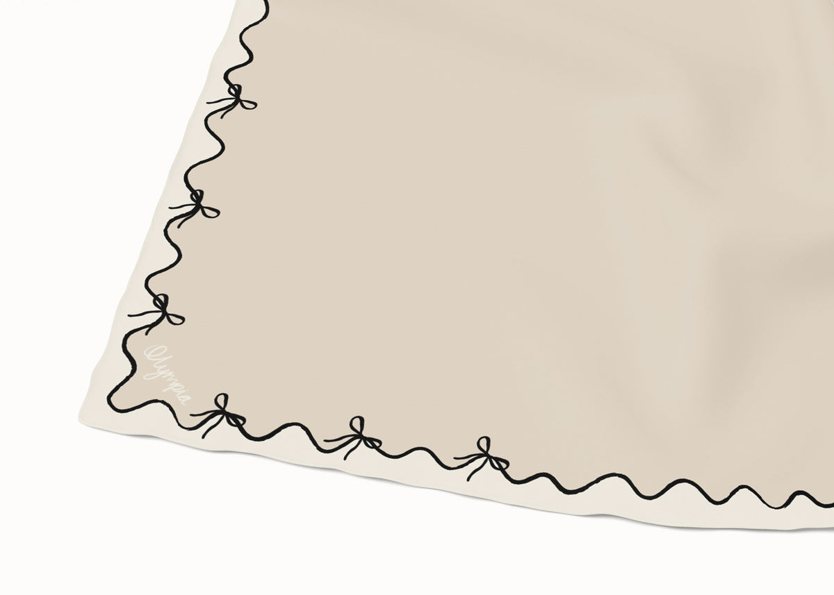 Emilia Scarf - Bow Shell/Black/Cream