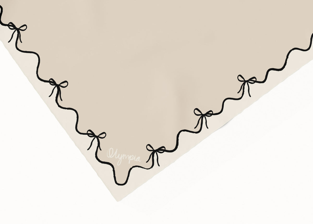 Emilia Scarf - Bow Shell/Black/Cream