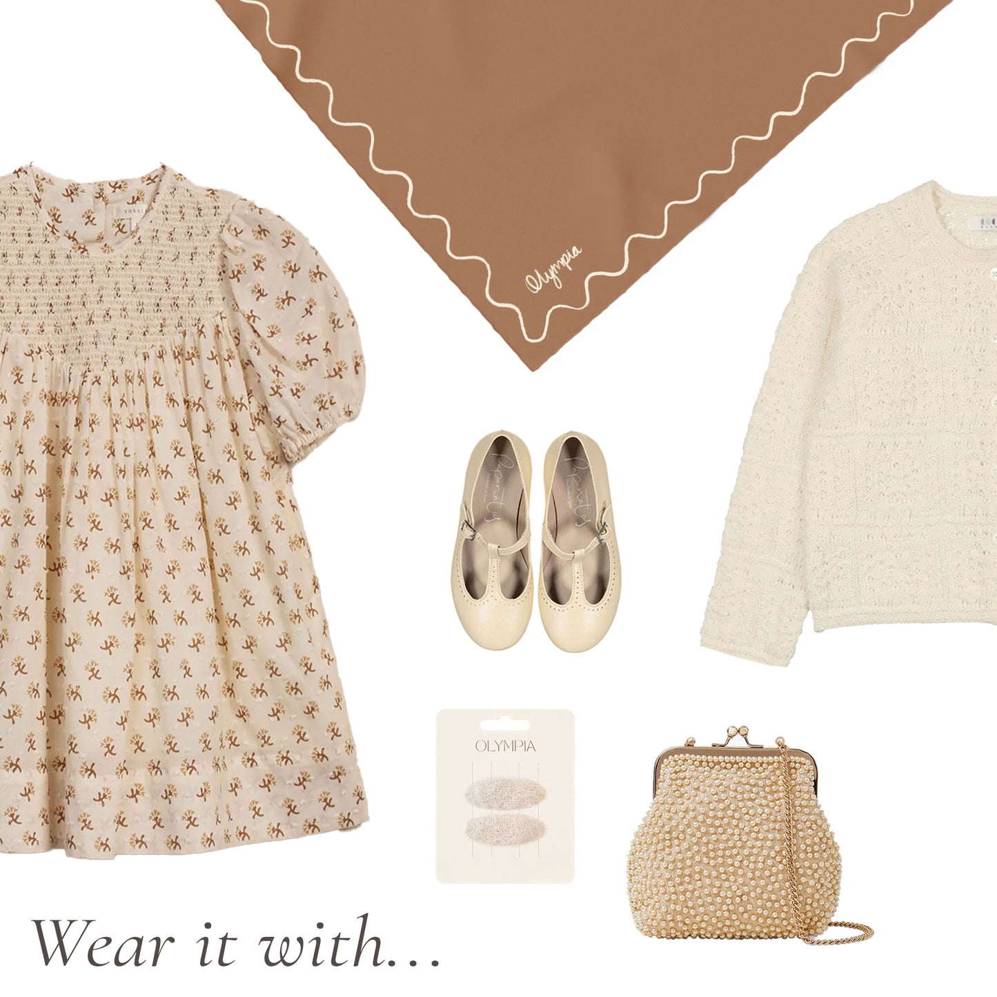 Emilia Scarf - Toasted Almond